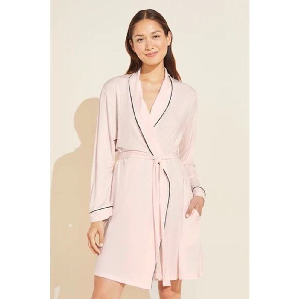 Eberjey light pink‎ lightweight robe S/M